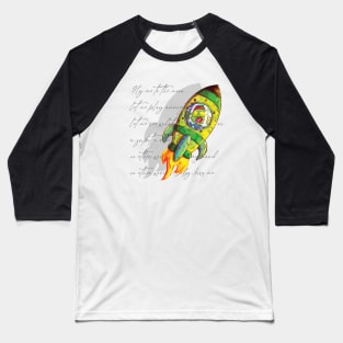 Fly to the moon Baseball T-Shirt